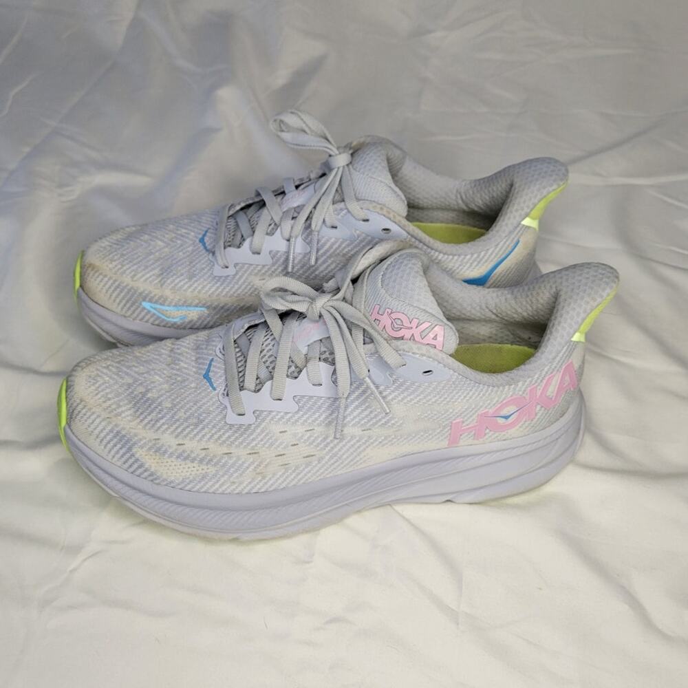 Hoka One One Womens Clifton 9 Fitness Workout Running Shoes